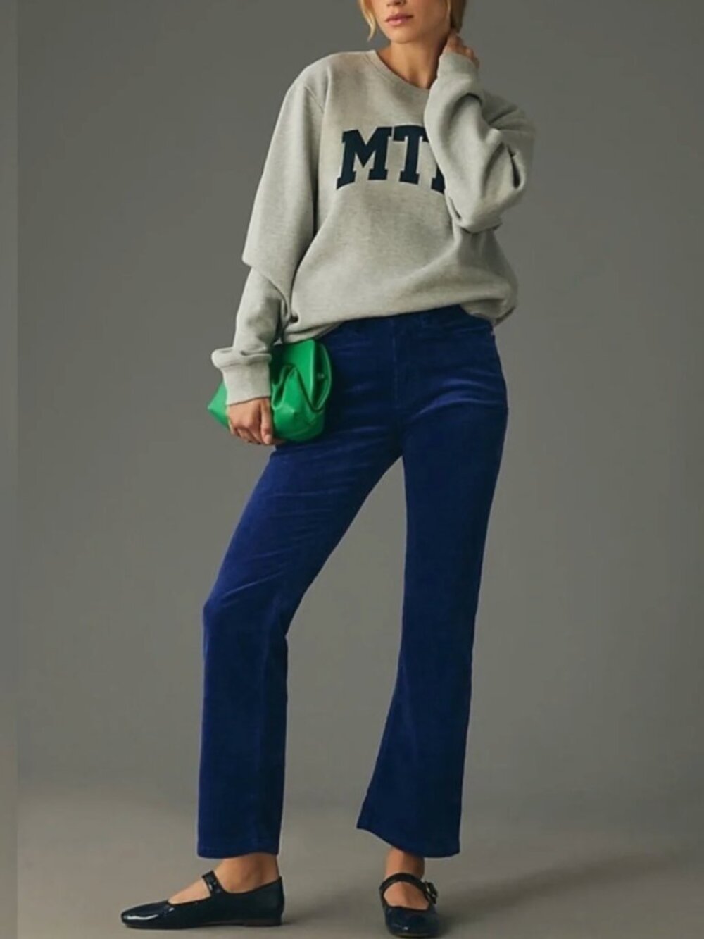 Anthropologie Pilcro The Yaya Blue Corduroy Pants Size 27P